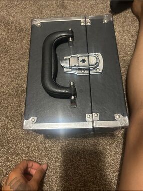 OFRA Black and Silver Makeup Train Case
